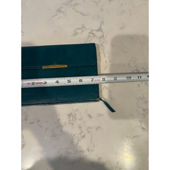 Vintage leather bound King James Holy Bible print in the Republic of Korea teal - Picture 8 of 9